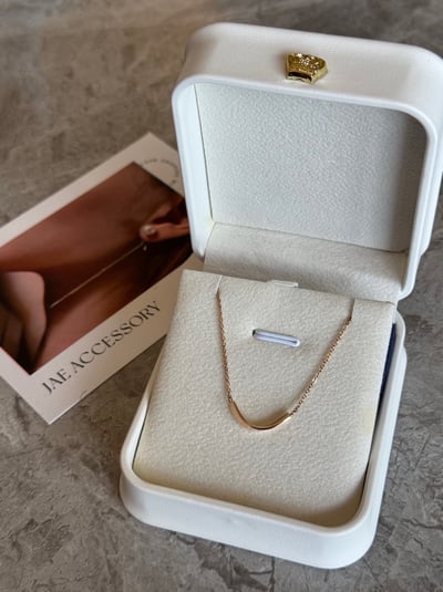 316L Smile  Necklace 立體微笑項鍊(可刻字)5