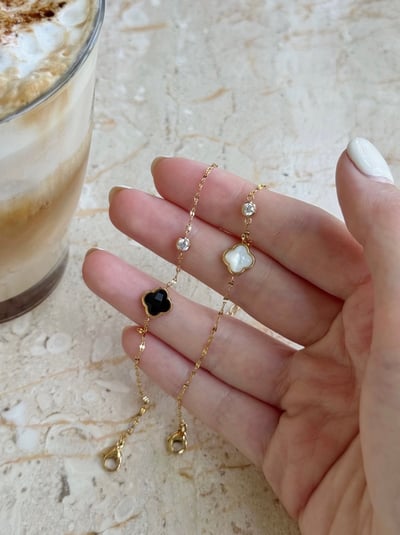 316L Four Leaf Clover Bracelet 四葉幸運草手鏈1