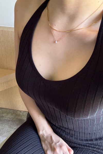 316L Thin Snake Chain Necklace 圓蛇骨項鍊4