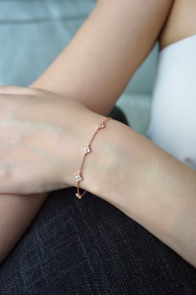 S925 Clover Station Bracelet 四葉草手鏈2