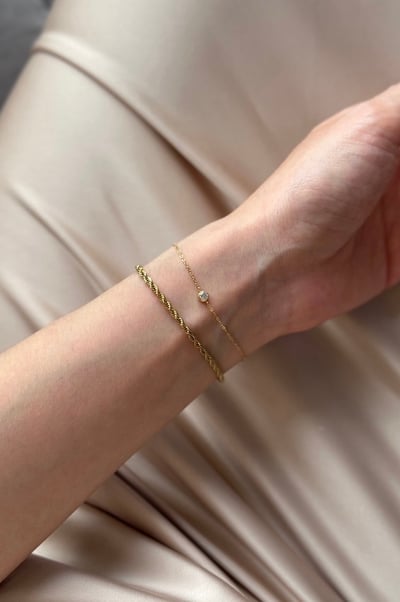 316L Classic Rope Chain Bracelet 麻花扭紋手鍊2