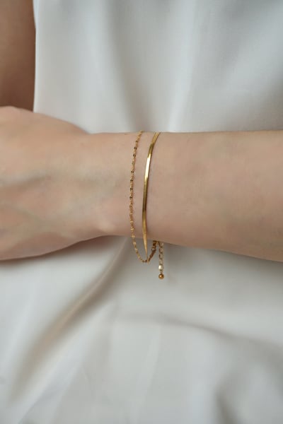 316L Dainty Two-Layer Silver Bracelet 造型雙層手鏈3