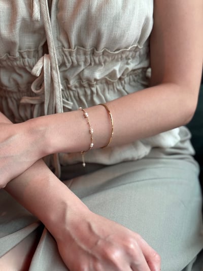 316L Natural Pearl Bracelet 迷你珍珠金豆手鏈2