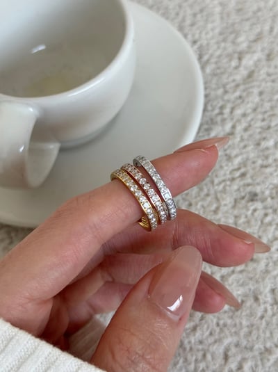 18K Full Diamond Classic Ring 每人都要擁有的經典滿鑽戒指3