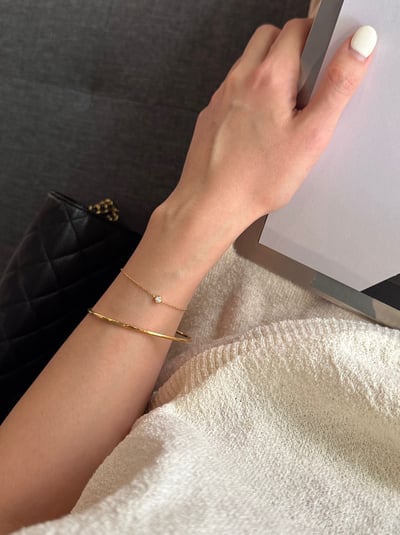 316L Classic Diamond Bracelet 推薦!經典單鑽手鏈4