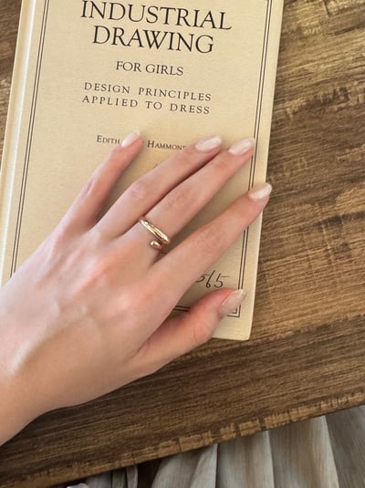 316L Cross Water Drop Ring 造型交叉水滴戒4