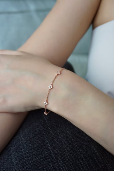 S925 Clover Station Bracelet 四葉草手鏈2
