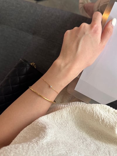 316L Classic Diamond Bracelet 推薦!經典單鑽手鏈3