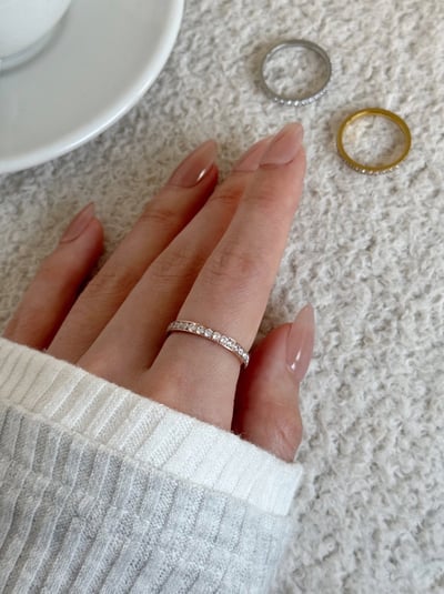 18K Full Diamond Classic Ring 每人都要擁有的經典滿鑽戒指5