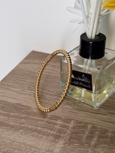 18K Golden Beans Bracelet 豆豆橢圓手鐲3