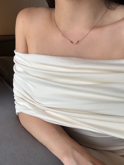 316L Smile  Necklace 立體微笑項鍊(可刻字)4