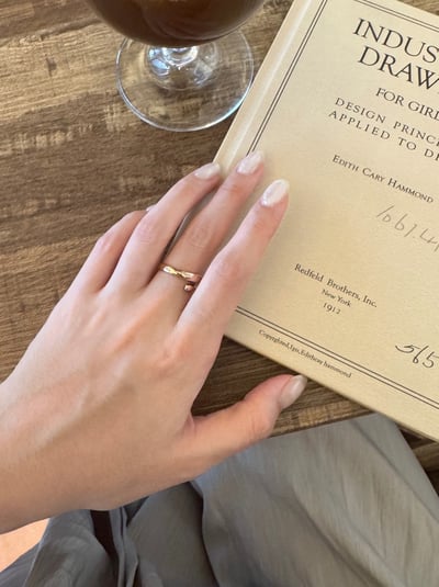 316L Cross Water Drop Ring 造型交叉水滴戒3