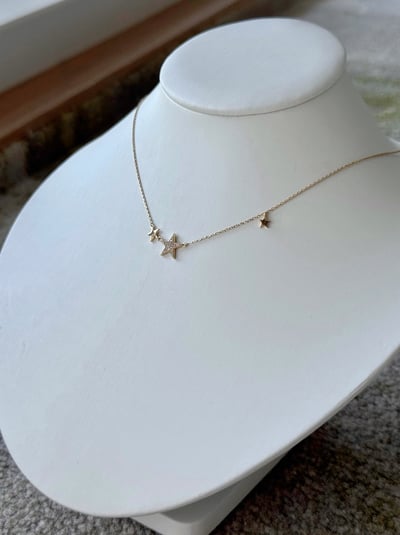 S925 Star Sequins  Necklace 星辰亮片項鍊3