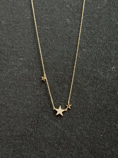 S925 Star Sequins  Necklace 星辰亮片項鍊1