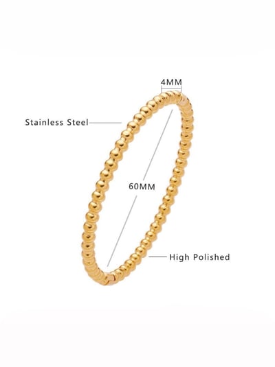 18K Golden Beans Bracelet 豆豆橢圓手鐲4