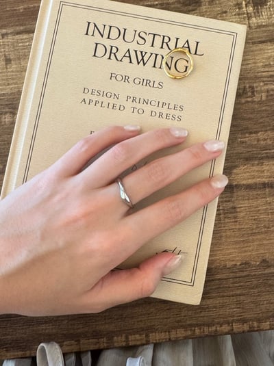 316L Minimalist Wave Ring 造型波浪戒指4