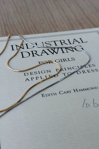 316L Thin Snake Chain Necklace 圓蛇骨項鍊2