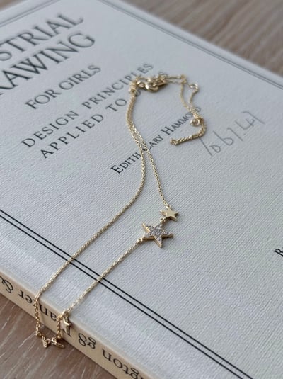 S925 Star Sequins  Necklace 星辰亮片項鍊2