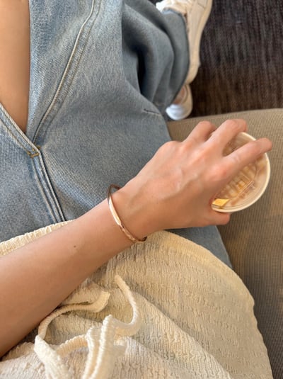 18K Metal Circle Bracelet 經典金屬圓手環3