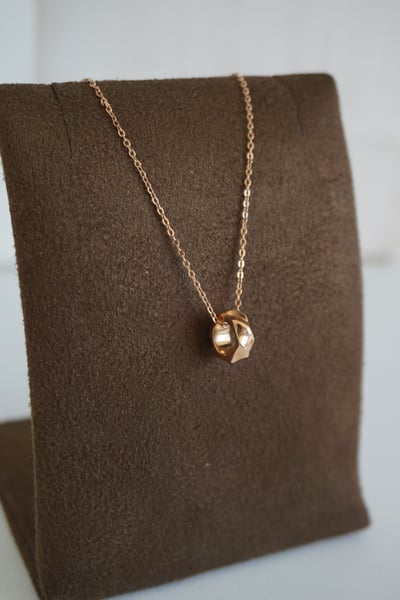 316L Twisted Barrel Pendant 法式扭轉小圓筒1