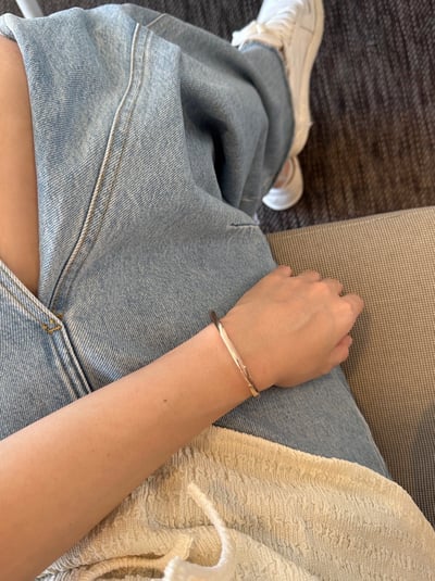 18K Metal Circle Bracelet 經典金屬圓手環2