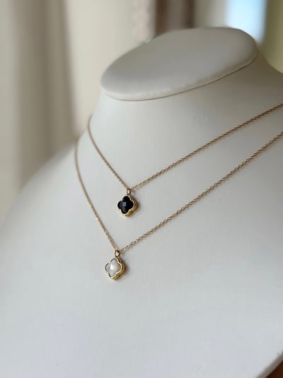 316L Four Leaf Clover Necklace 四葉幸運草項鍊1