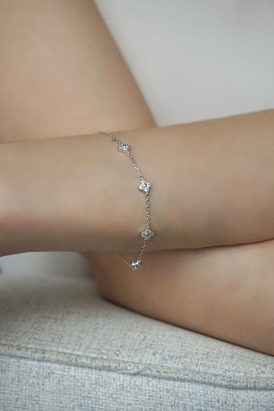 S925 Clover Station Bracelet 四葉草手鏈3