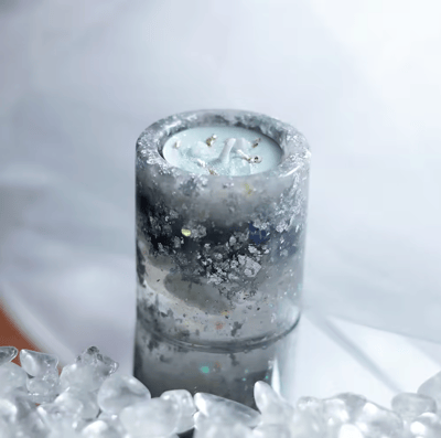 ✨ 凝結光影之美：手工水晶能量燭台 ✨尺寸中款2