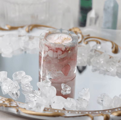 ✨ 凝結光影之美：手工水晶能量燭台 ✨尺寸中款5