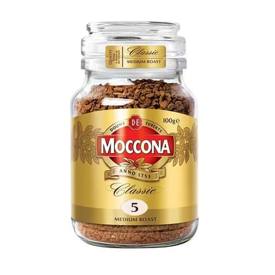 摩可納Moccona荷蘭進口速溶深度烘焙咖啡美式凍干咖啡粉 100克/罐 質保2年4