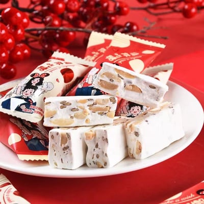 请你吃糖亚麻籽花生牛轧软糖辦公室追劇休閑零食2