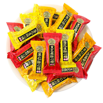 徐福记酥心糖黑芝麻果仁味酥脆老式传统糖果结婚喜糖零食批发3