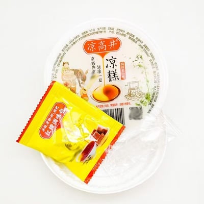 涼高井即食涼糕240克/碗裝 夏日清涼速食軟嫩Q彈配紅糖勺子冰鎮更佳 質保8月4