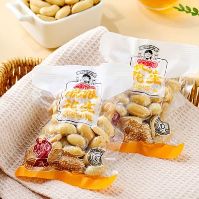 花生姑娘脫油花生米獨立小包裝10斤裝下酒菜五香多味花生米即食休閑零食 質保6月10