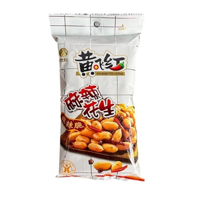 黃飛紅麻辣花生無殼山東大花生香酥麻辣脆整箱批發70/110/210克 質保10月3