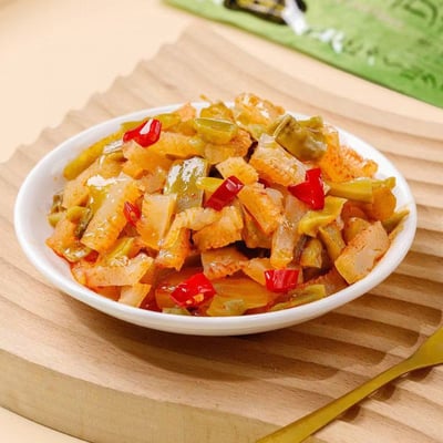 超友味魔芋貢菜鮮辣味開袋即食網紅休閑零食獨立包裝下飯菜 100克/袋 質保9個月4