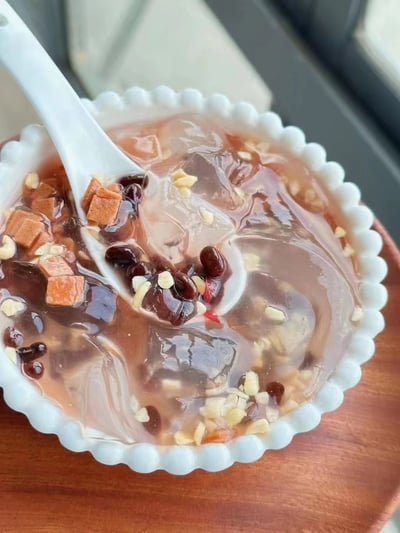 夏季網紅清涼飲品大碗冰粉涼粉即食桶裝果凍布丁450克大份量 質保12月9