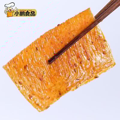 老式大辣片8090后兒時休閑零食網紅辣條辣片豆皮小吃 68克/包 質保6個月3