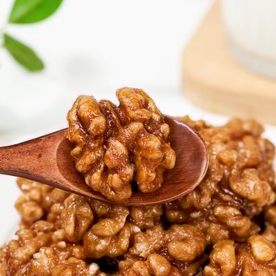 琥珀核桃仁坚果零食营养解馋散装即食薄皮袋装新鲜去皮烘烤 質保6月3