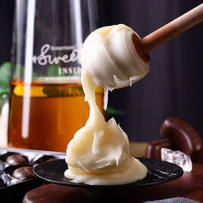 俄羅斯原裝進口椴樹蜂蜜罐裝0添加沖飲食用原蜜結晶百花蜜500g/罐 質保24月5