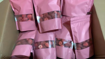 草莓凍乾A級大果 人工挑選完整整顆草莓脆 爆款零食 整箱10KG可分小包裝100克/袋2