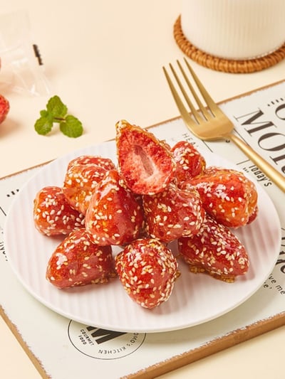 冻干冰糖草莓顆顆精選獨立包裝 一口爆甜 脆甜可口回味無窮5