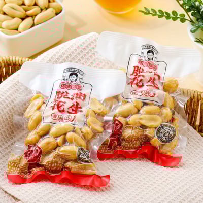 花生姑娘脫油花生米獨立小包裝10斤裝下酒菜五香多味花生米即食休閑零食 質保6月9