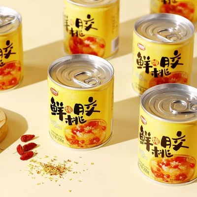 生龍即食鮮燉桃膠銀耳羹枸杞銀耳湯0脂肪罐裝免煮營養早餐代餐7