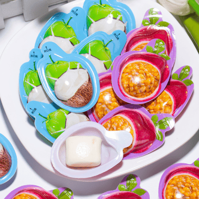 3D水果榴莲糖草莓糖创意奶糖 散装随身零食办公室网红零食 糖果批发 質保12月4