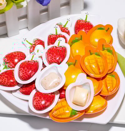 3D水果榴莲糖草莓糖创意奶糖 散装随身零食办公室网红零食 糖果批发 質保12月1