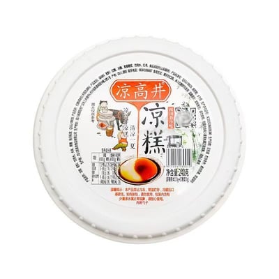 涼高井即食涼糕240克/碗裝 夏日清涼速食軟嫩Q彈配紅糖勺子冰鎮更佳 質保8月2