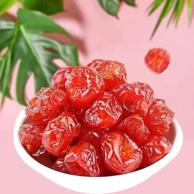 0蔗糖0添加櫻桃干水果干酸甜可口休閑零食車厘子果脯蜜饯250克袋裝3