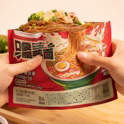 口袋魔芋面 180克 0脂0卡 开袋即食3