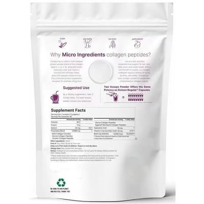 海購 Multi collagen peptides 膠原蛋白粉 多重膠原蛋白肽粉一磅裝2